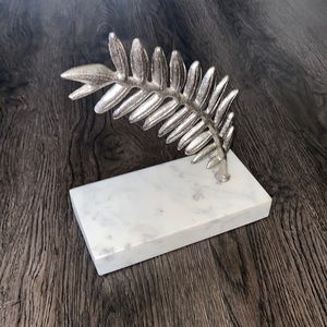 Threshold Silver Feather Decor